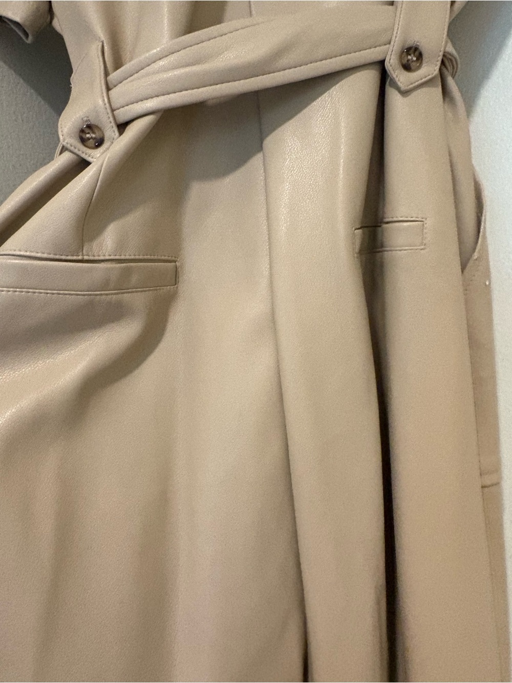 Cindy Faux Leather Jumpsuit by Avec Les Filles - Picture 8 of 8